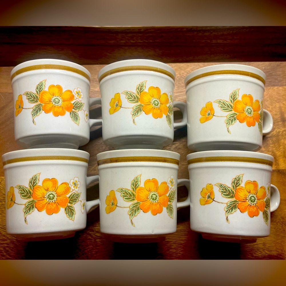 Vintage Artisan Mikasa Hallkraft Flower Coffee Mug